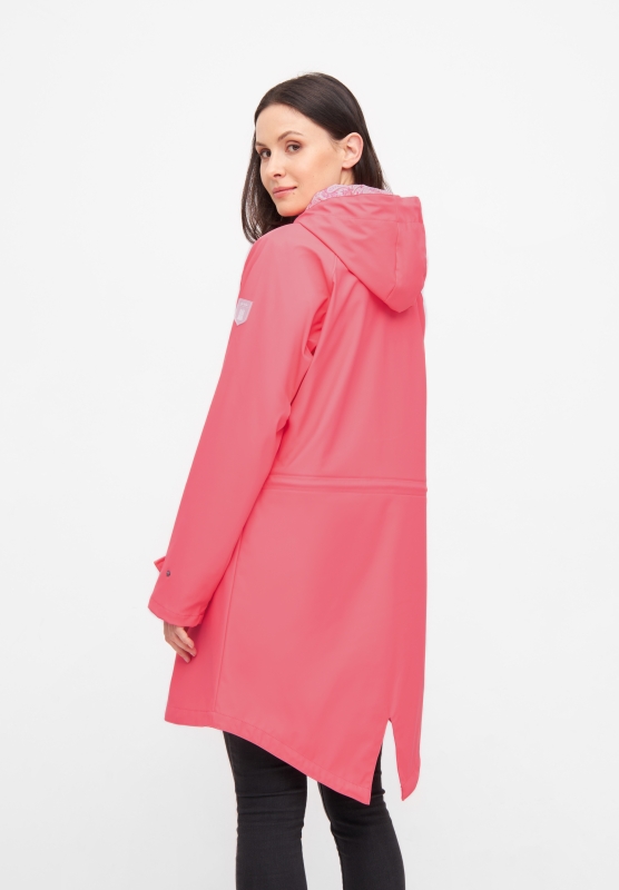 Friese Traveby Paisley Damen Regenjacke - Sugar Coral Rosa